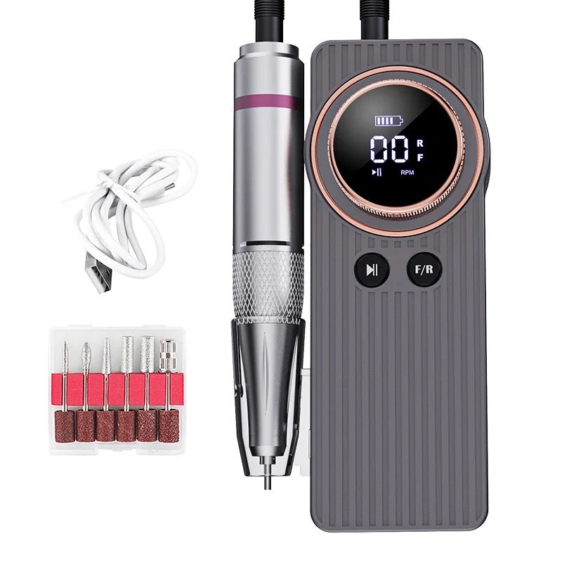 Electric portable nail drill